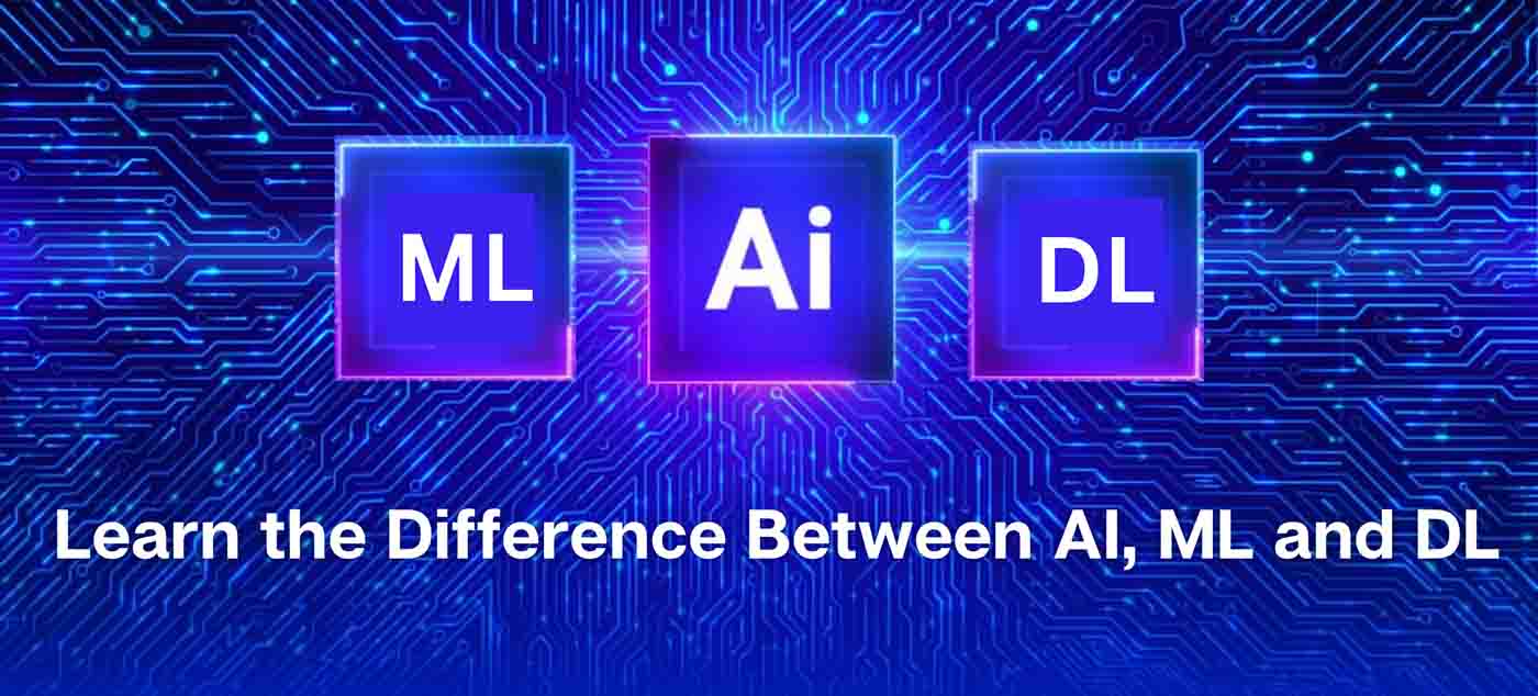 Difference between AI, DL and ML