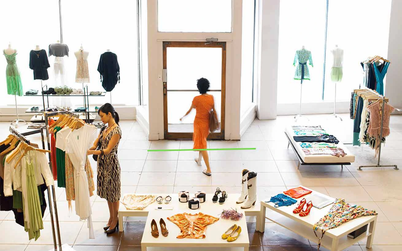 people counting using AI video analytics in retail store