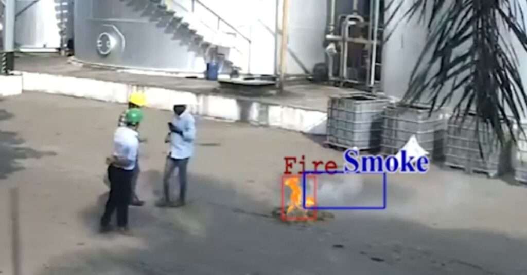 Fire and smoke detection in real-time using AI video analytics